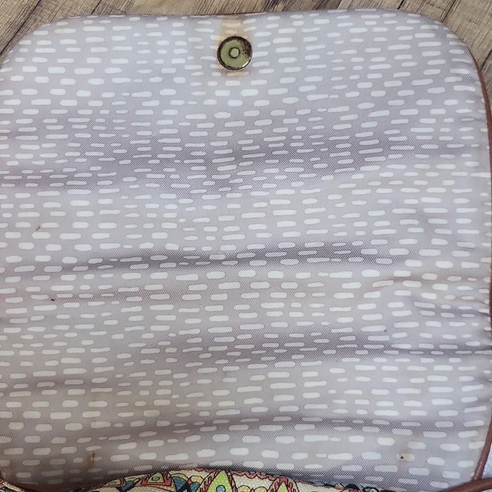 SAKROOT Blue Orange Boho Convertible Drawstrimg Backpack Elephant Tassel Key Fob